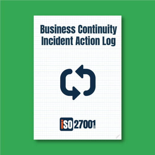 Business Continuity Incident Action Log Template