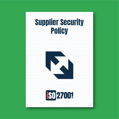 ISO 27001 Supplier Security Policy Template
