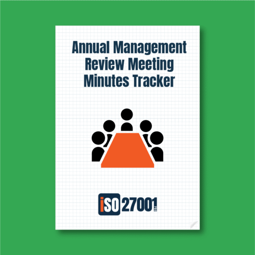 Annual Management Review Meeting Minutes Tracker