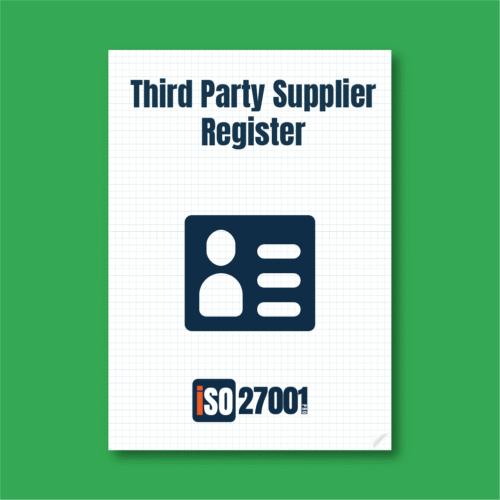 Third Party Supplier Register